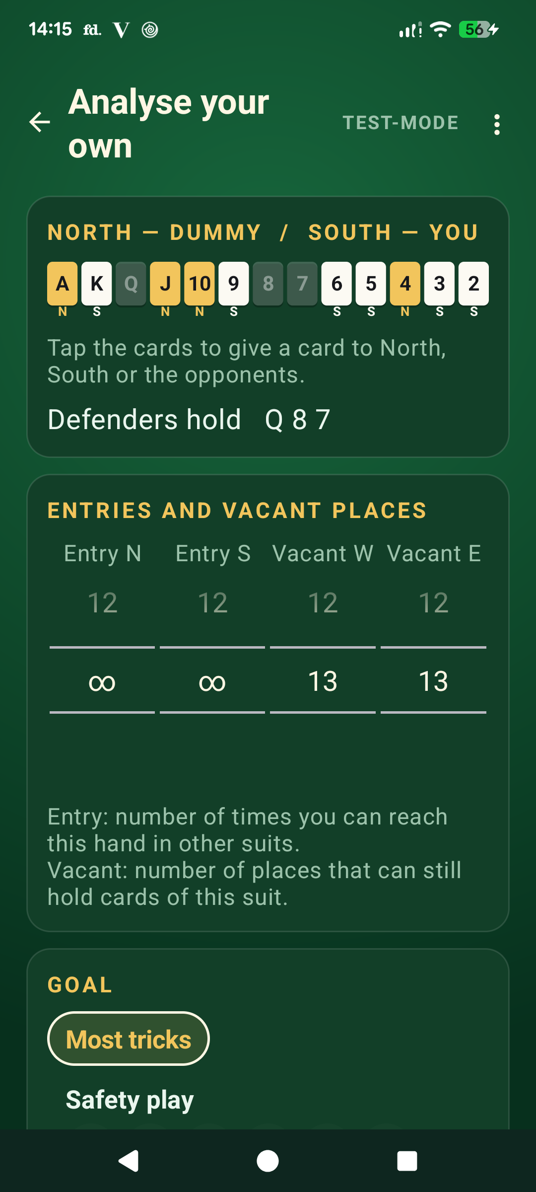 Enter your own suit — dealing the cards